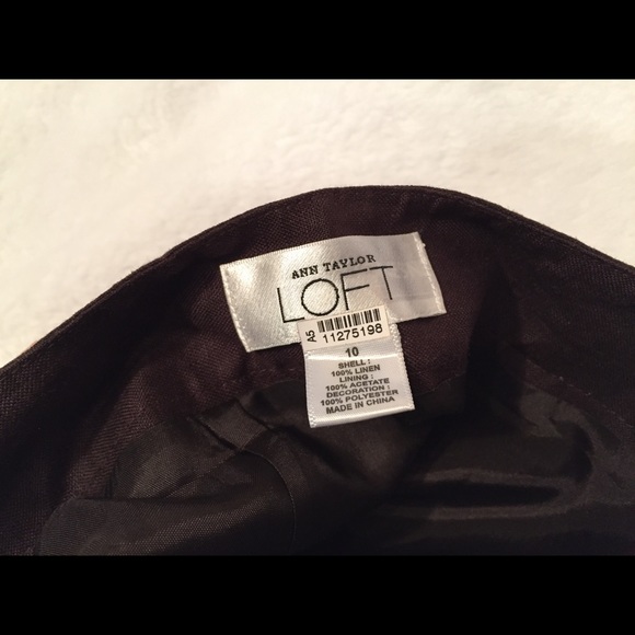 Ann Taylor LOFT Embroidered Linen Skirt - Picture 4 of 7